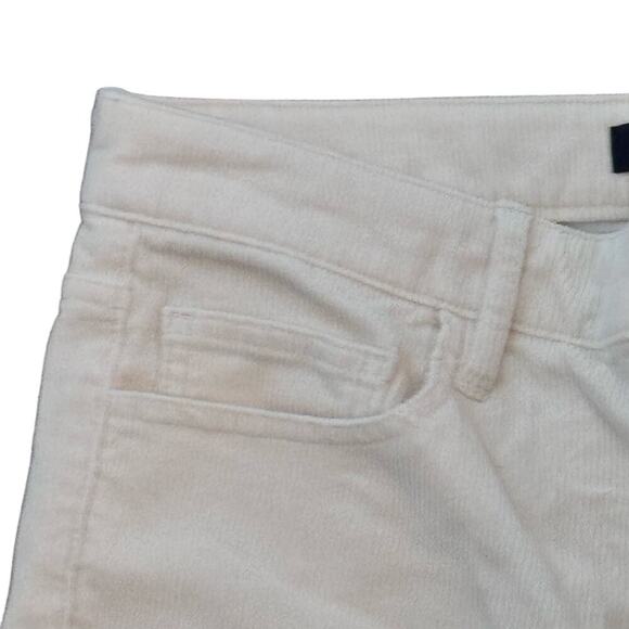 New CLUB MONACO High Rise Skinny Ankle Corduroy Jeans in Cream Women's Sz 28 - Picture 5 of 13